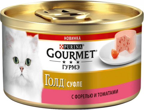 Gourmet Gold суфле форель томат 85г ж\б